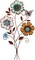 Tricolor Metal Flower Wall Art 15x9.1” – Rustic Home & Indoor/Outdoor Decor